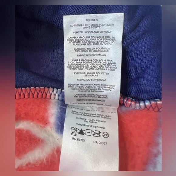 Columbia Women's Sz XL‎ West Bend Full Zip Fleece Jacket In Red Lily Print - Picture 10 of 11